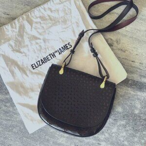 Elizabeth and James Zoe Perforated Leather Saddle Bag